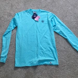 Light blue turtle long sleeve tshirt